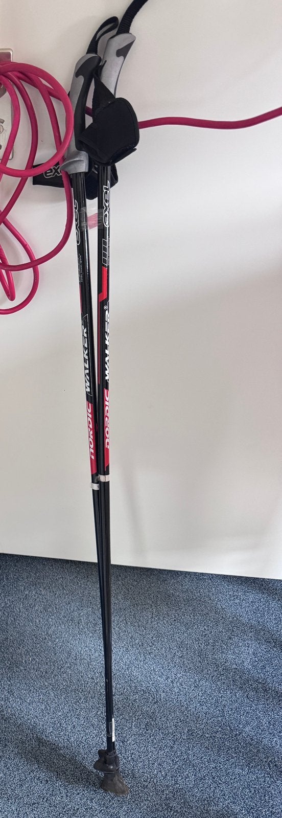 exel nordic walking sticks 115 cm, Ophalen, Zo goed als nieuw, Wandelstok