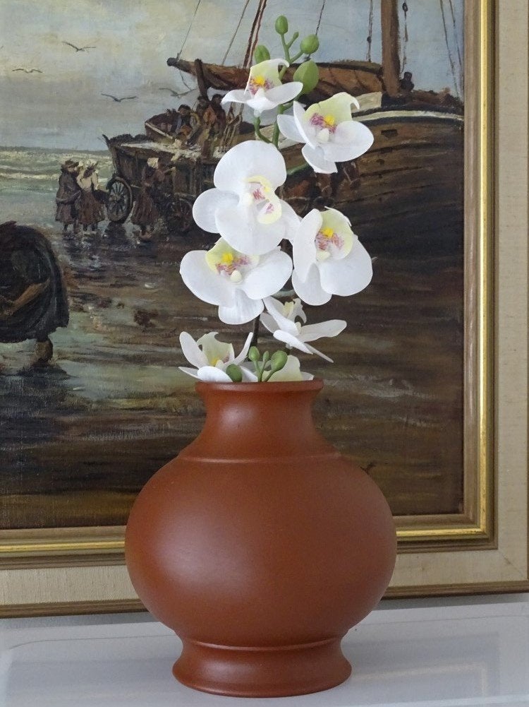 Klinker Vaas Terracotta Vintage  Germany, Ophalen of Verzenden, Huis en Inrichting