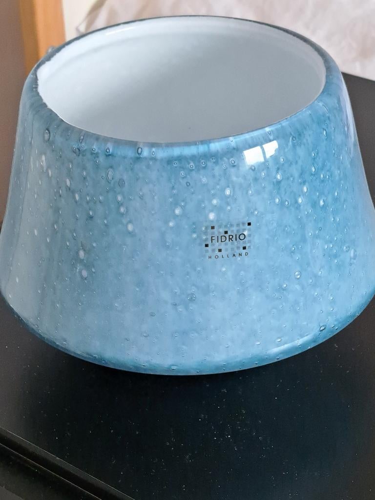 Fidrio glazen pot voor sier of plant - Blauw, Ophalen