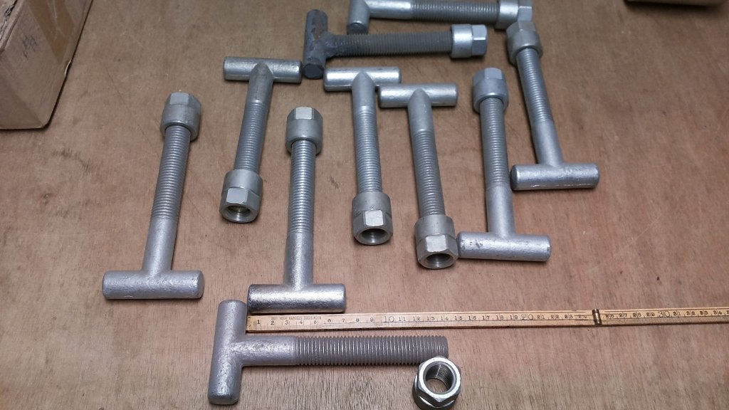 T-bouten M20x140 borging zekering, Ophalen of Verzenden, Nieuw