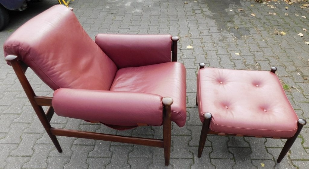 Amiral Lounge Chair & Ottoman By Eric Merthen For Ire Möbler, Ophalen