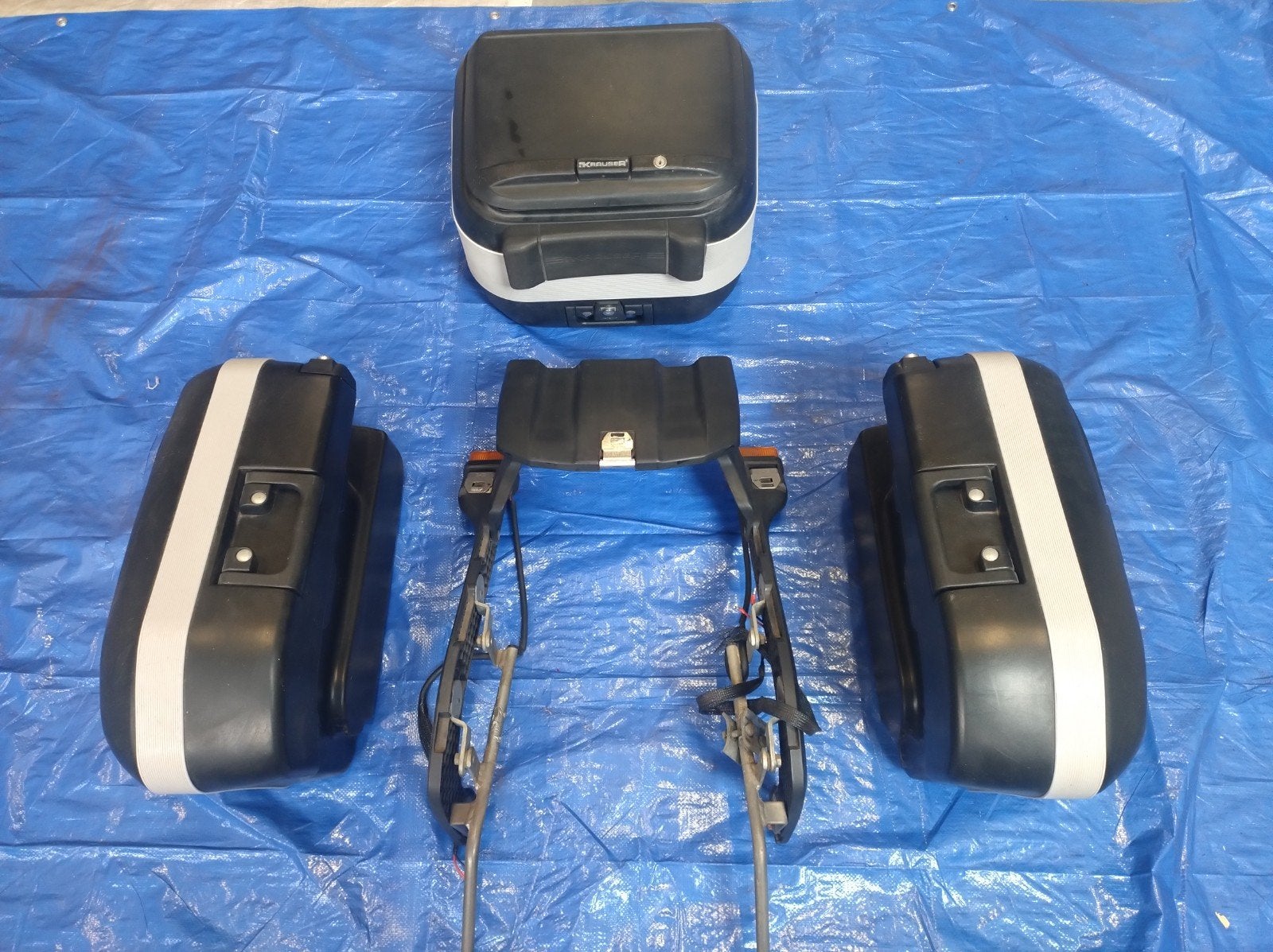 Complete Krauser kofferset inclusief beugel, Ophalen, Gebruikt