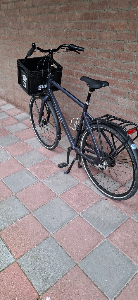heren fiets, Versnellingen, Zo goed als nieuw, 57 tot 61 cm, Trommelrem