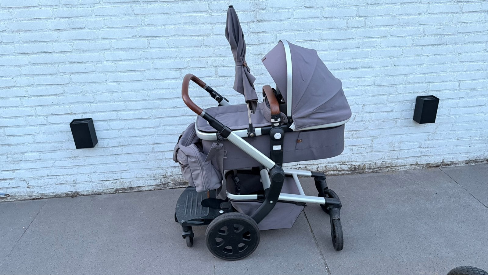 Joolz Day2 Hippo Grey Compleet incl. Accessoires, Zo goed als nieuw, Combiwagen, Verstelbare duwstang, Ophalen