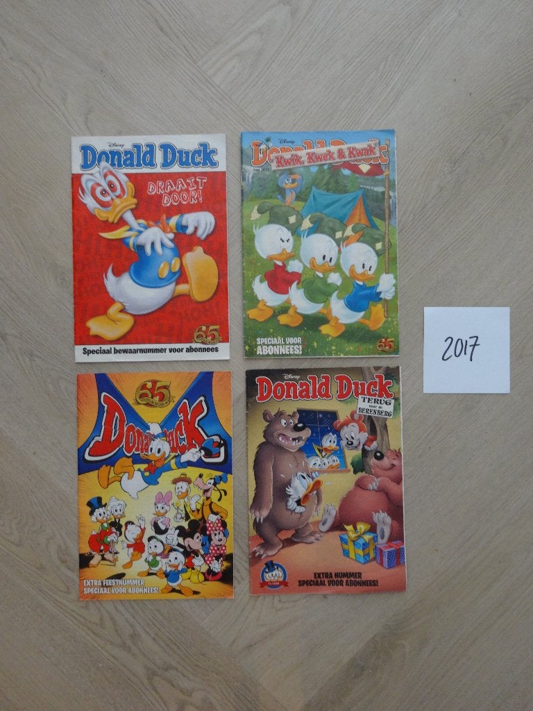 4x Donald Duck bewaarnummer jaargang 2017, Meerdere stripboeken, Ophalen of Verzenden, Zo goed als nieuw