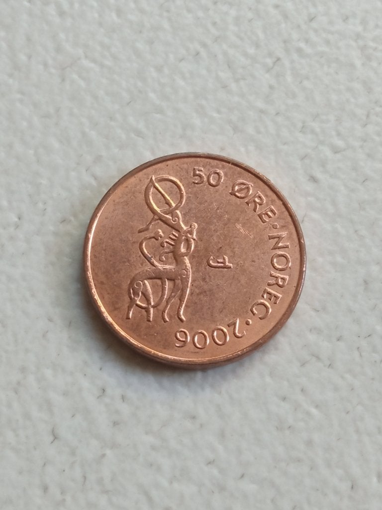 Noorwegen 50 ore 2006., Ophalen of Verzenden, Overige landen, Losse munt