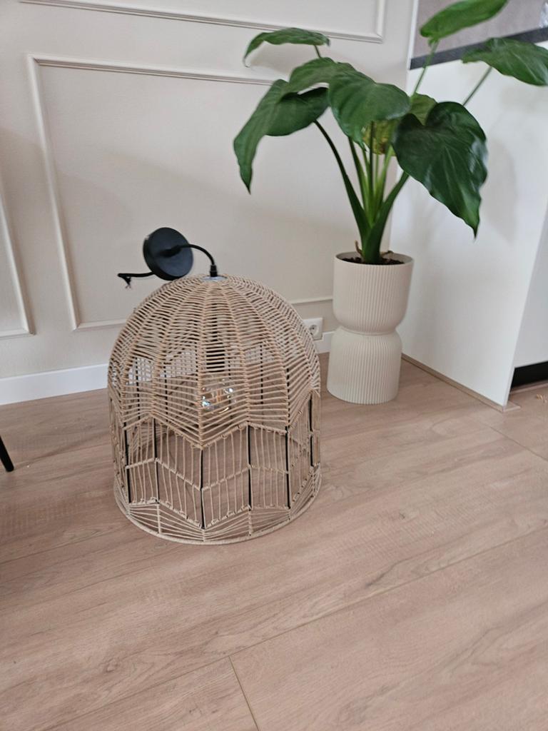 Rotan hanglamp - Boheemse stijl, Boheems, Natuurlijk, Overige materialen, Ophalen of Verzenden, Zo goed als nieuw