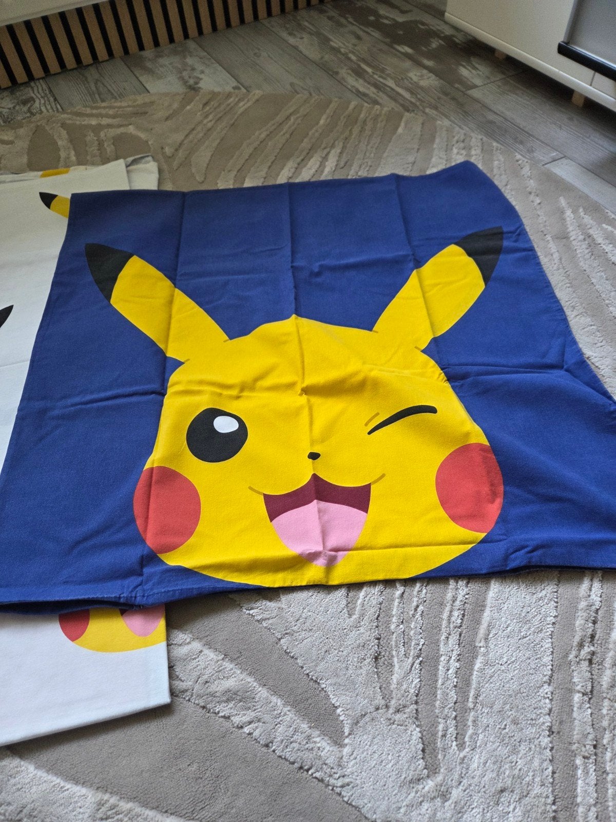 Leuk Pikachu dekbedovertrek voor een 1-persoonsbed., Jongetje of Meisje, Ophalen of Verzenden, Zo goed als nieuw, Geel