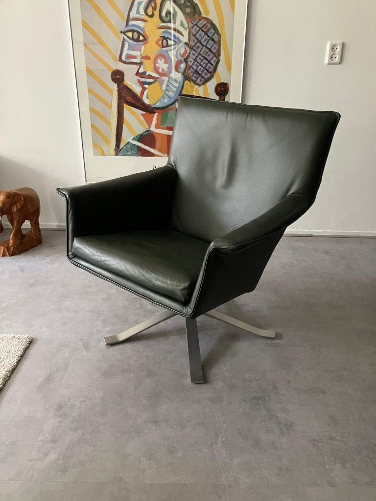 Fauteuil Leolux, Ophalen, Minder dan 75 cm, Design, Leer