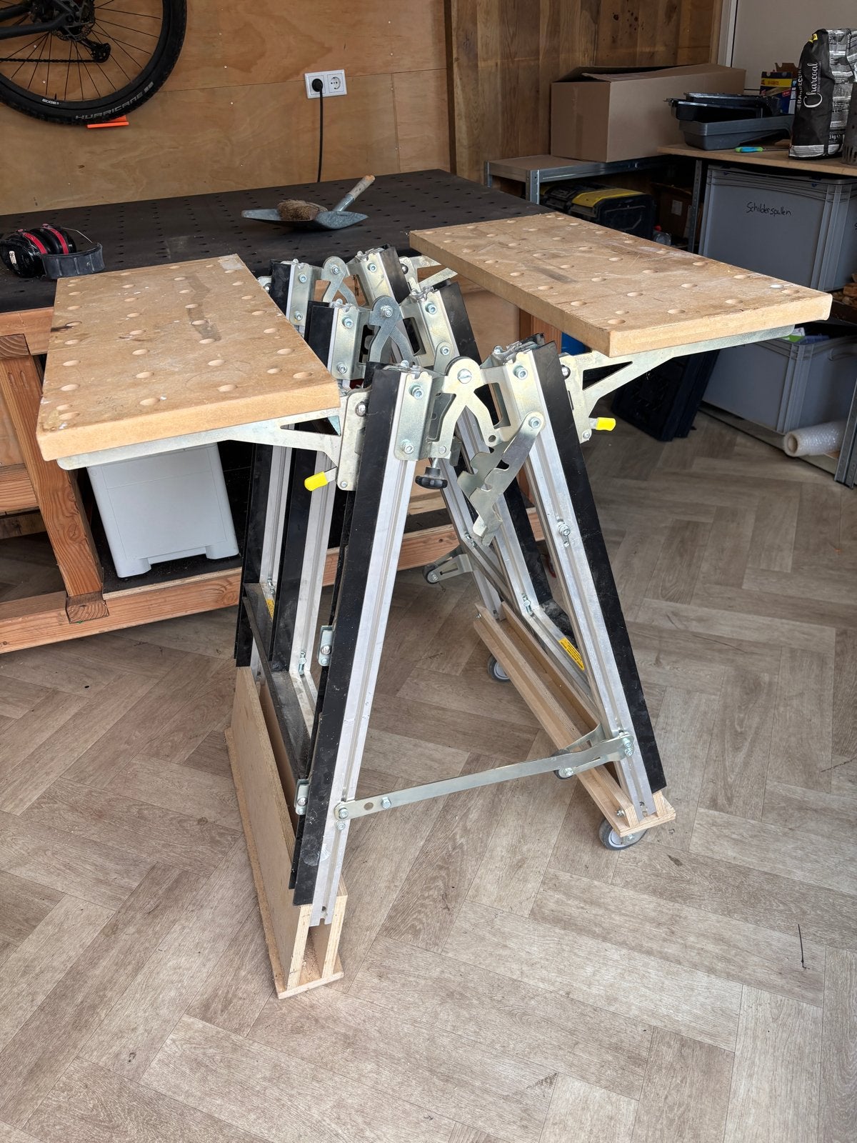 Walko opvouwbare multifunctionele werktafel 3-in-1, Doe-het-zelf en Verbouw, Werkbanken, Gebruikt, 70 tot 120 cm, Inklapbaar, Ophalen