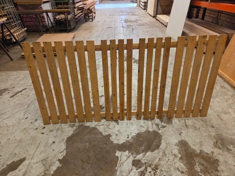 Houten Hek – Blank, Tuin en Terras, Ophalen, Hout, Tuinhek