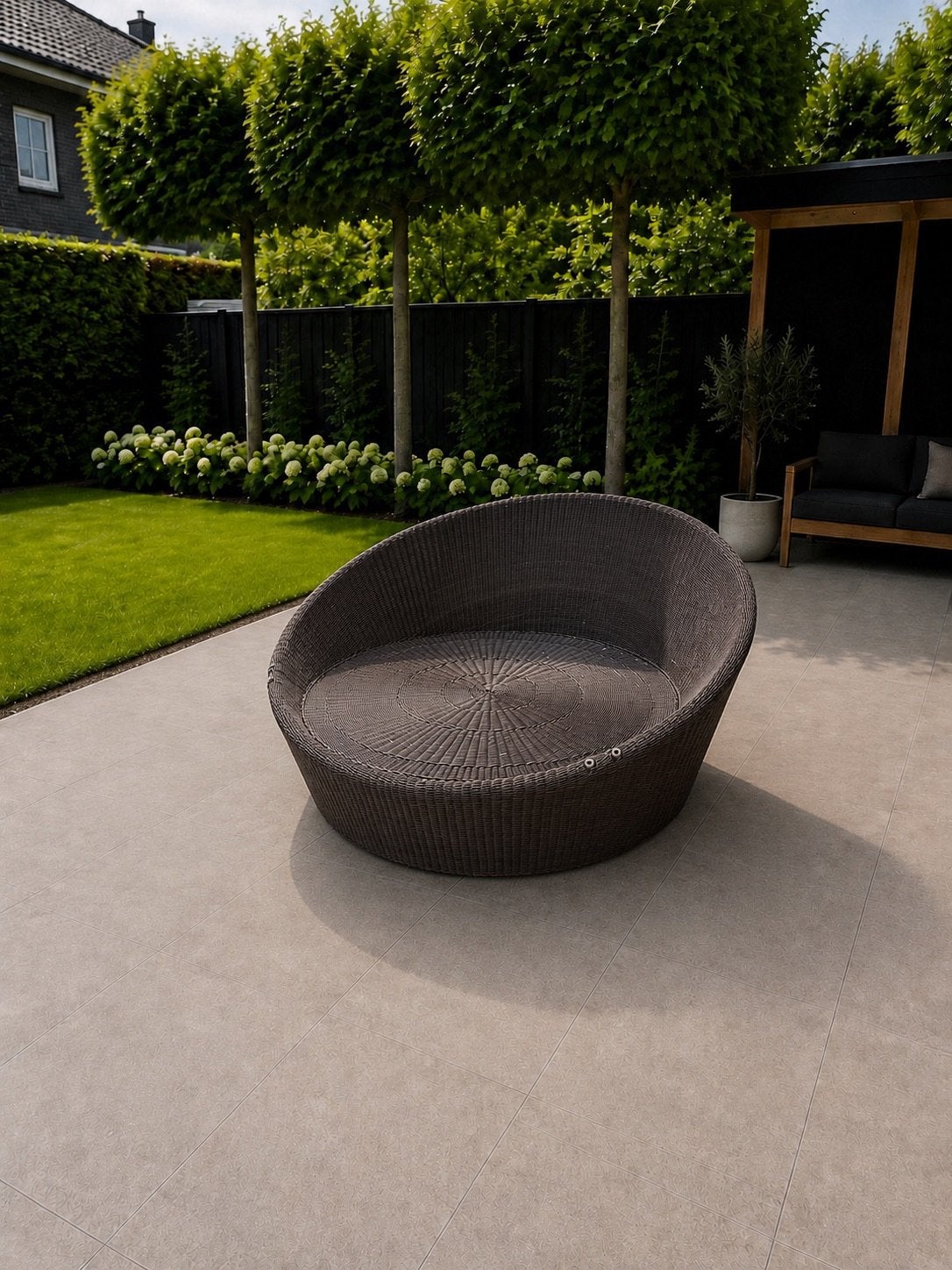 Dedon Orbit Ligbed, Tuin en Terras, Ophalen, Zo goed als nieuw, Aluminium