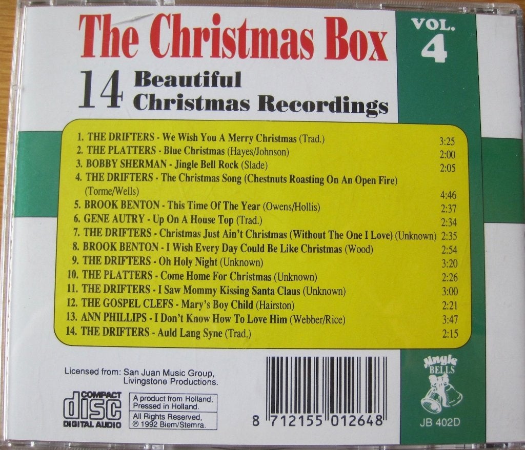 the Christmas box deel 4 - Platters - Drifters, Kerst, Ophalen of Verzenden, Zo goed als nieuw, Verzamelalbum