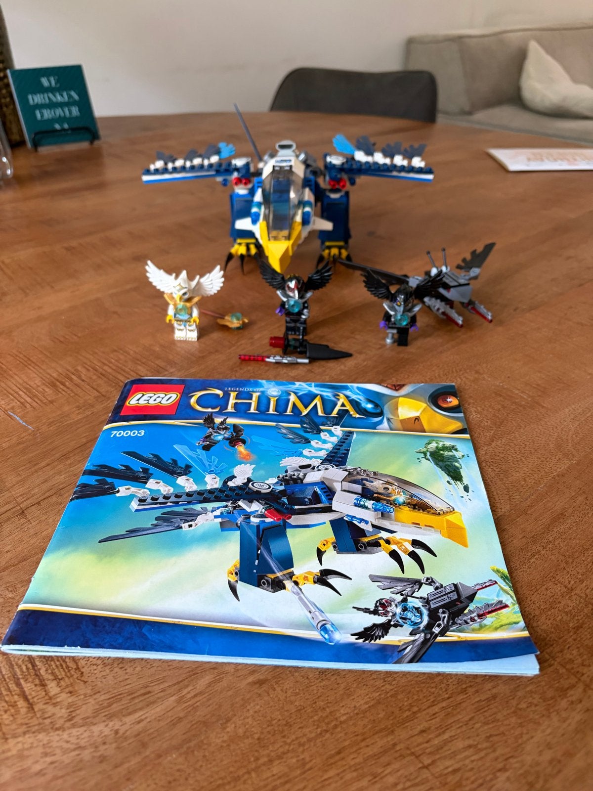 Lego Chima 70003 Eris Eagle Interceptor Compleet + minifigs, Ophalen of Verzenden, Zo goed als nieuw