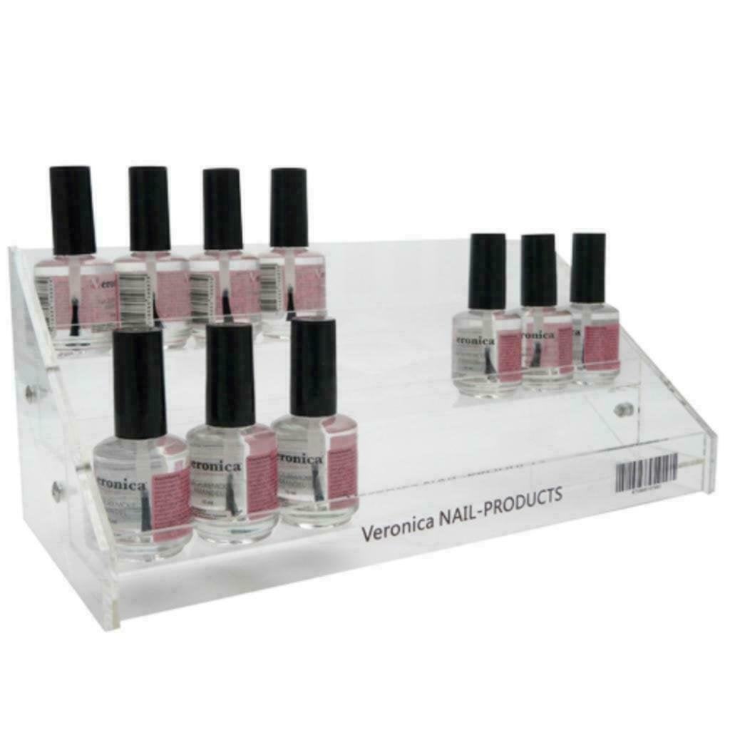 Acryl rek voor nagellakken, gel lak, stripers. 3 niveau's., Overige kleuren, Nieuw, Ophalen of Verzenden, Handen en Nagels