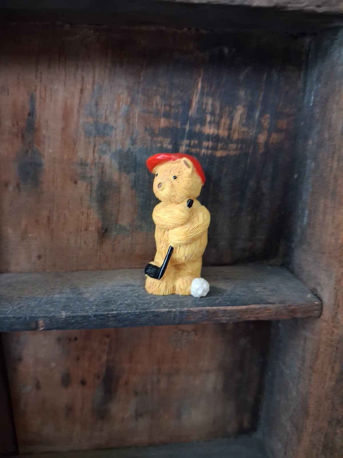 Cherished teddies,  miniatuur beertje golfer, Ophalen of Verzenden, Zo goed als nieuw, Overige typen