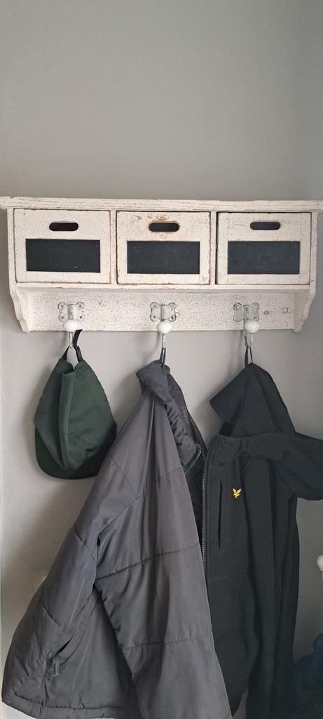 Kapstok met laatjes, Gebruikt, Minder dan 100 cm, Hout, Ophalen