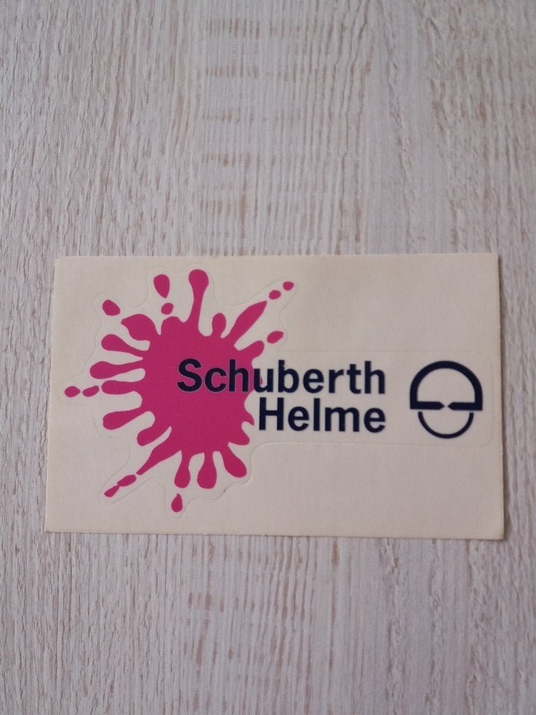 sticker Schuberth Helme, Ophalen of Verzenden, Zo goed als nieuw, Auto of Motor