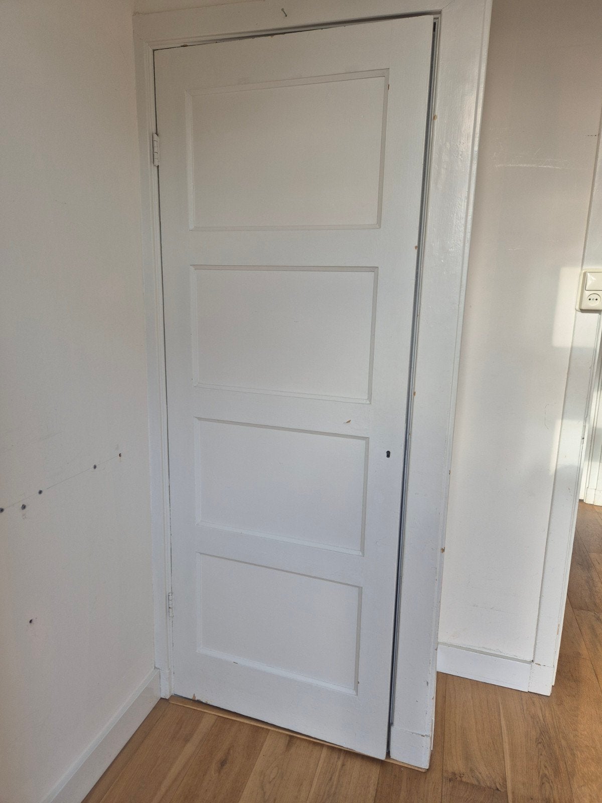 Binnendeur paneeldeur jaren 30 vintage, Doe-het-zelf en Verbouw, Ophalen, Gebruikt, Minder dan 80 cm, Binnendeur