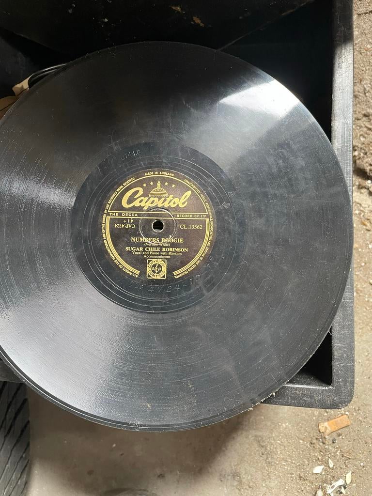 Oude bakeliet lp's - Vintage platen collectie, Cd's en Dvd's, Vinyl | Overige Vinyl, Ophalen, Gebruikt, 10 inch