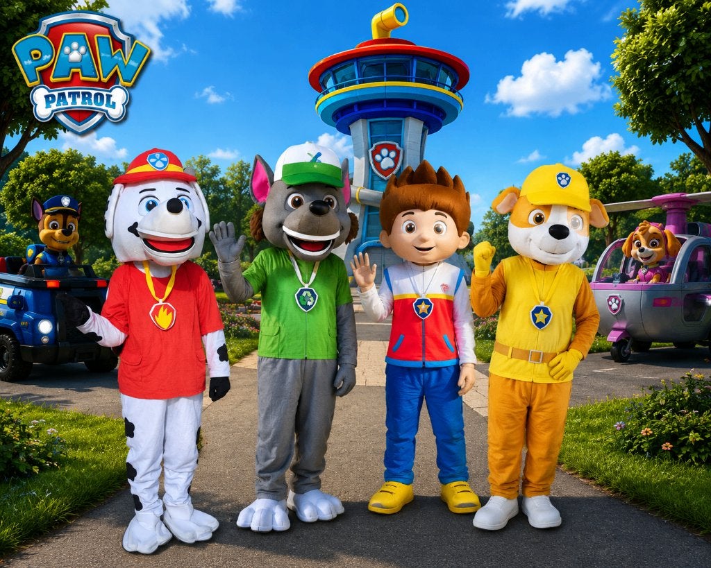 Ryder, Marshall, Rubble & Rocky van Paw Patrol, Ophalen of Verzenden, Zo goed als nieuw, Verjaardag