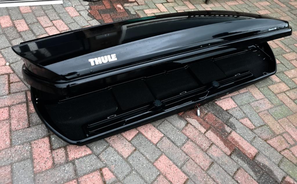 Mooie grote THULE Dynamic 800M zwart glans dakkoffer skibox, Auto diversen, Dakkoffers, Ophalen of Verzenden, Zo goed als nieuw