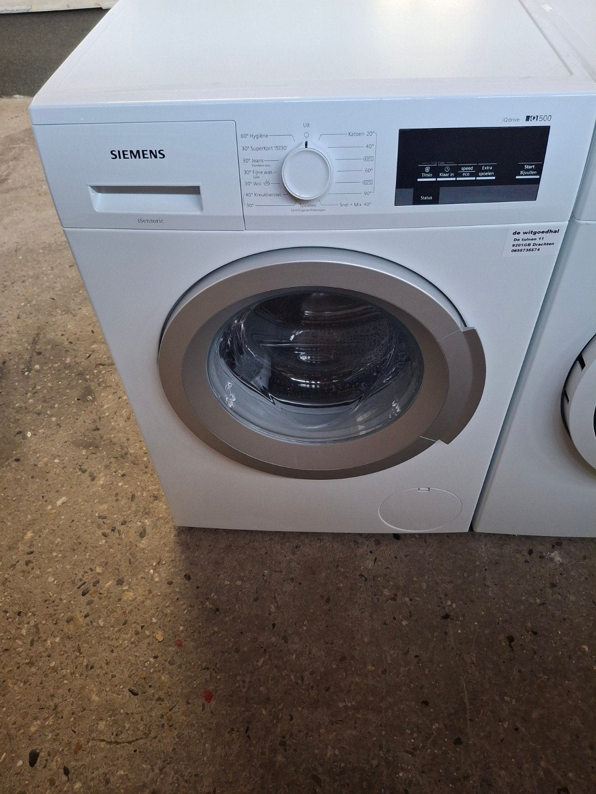 Siemens iQdrive iQ500 Wasmachine - 8kg, 1400 toeren, Siemens@wasmachine.com, Ophalen of Verzenden, Zo goed als nieuw, Voorlader