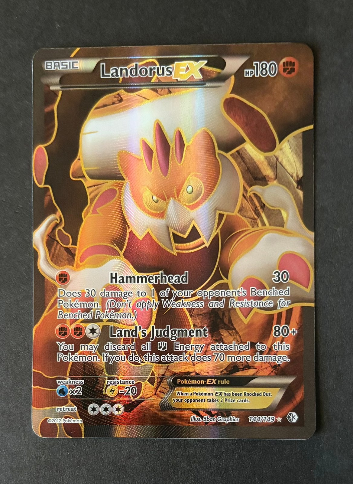 Landorus-EX 144/149 Full Art, Ophalen, Nieuw, Losse kaart, Foil
