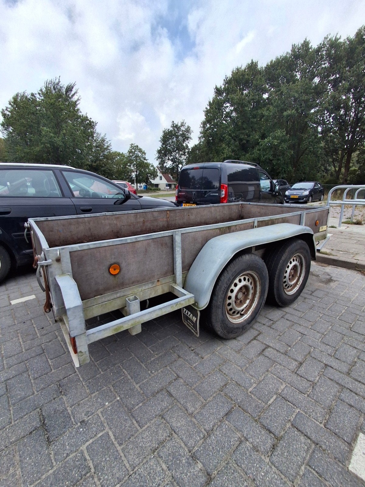 aanhanger aanhangwagen tandemasser, Auto diversen, Aanhangers en Bagagewagens, Ophalen