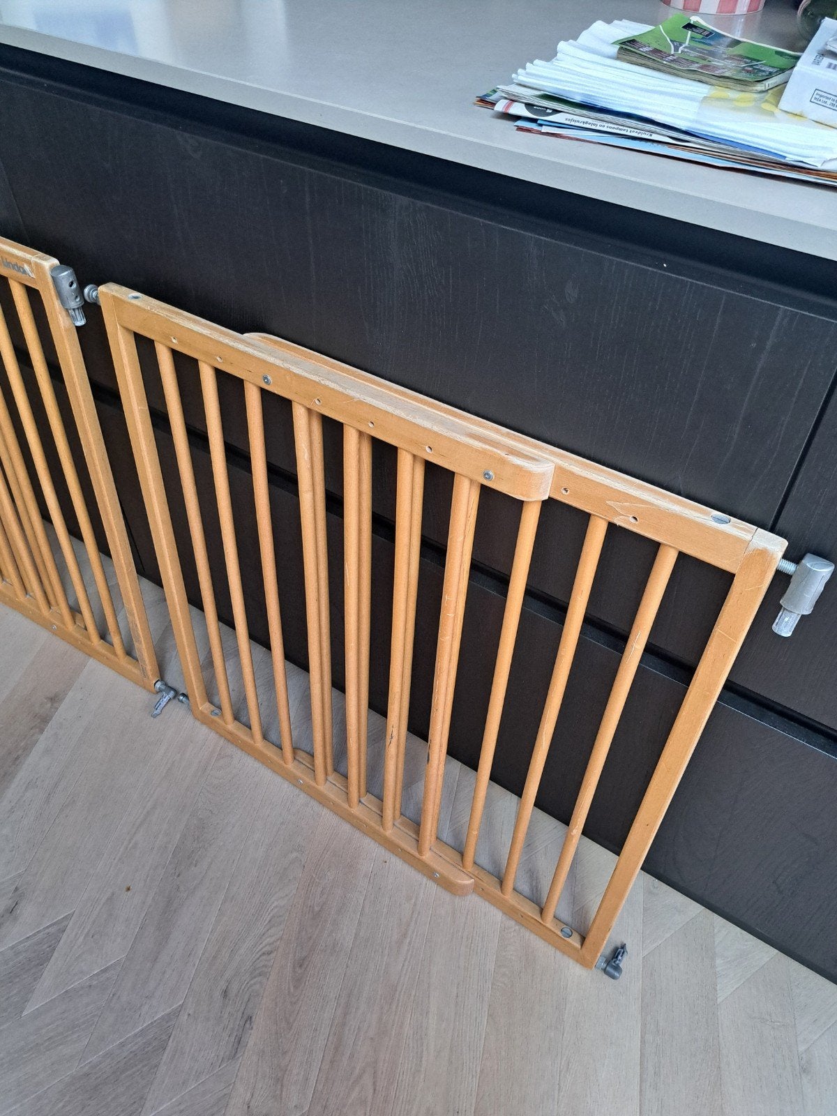 2x Lindam traphekjes, Kinderen en Baby's, Ophalen, Gebruikt, Hout, Minder dan 100 cm
