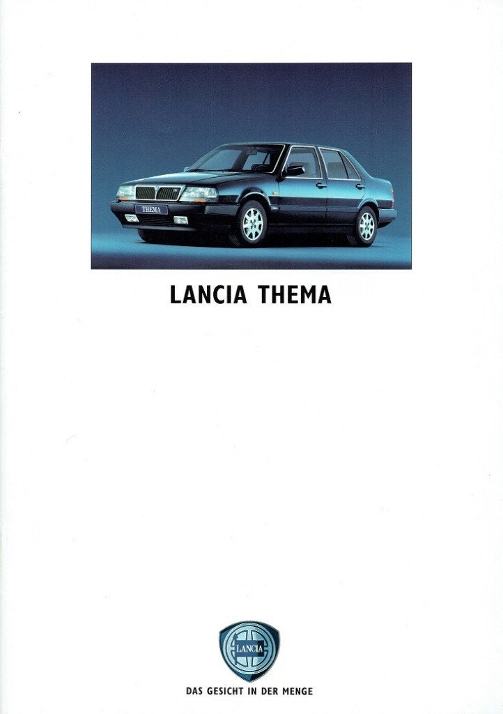 Folder Lancia Thema (Duitse uitgave - 1991), Verzenden, Zo goed als nieuw, Overige merken