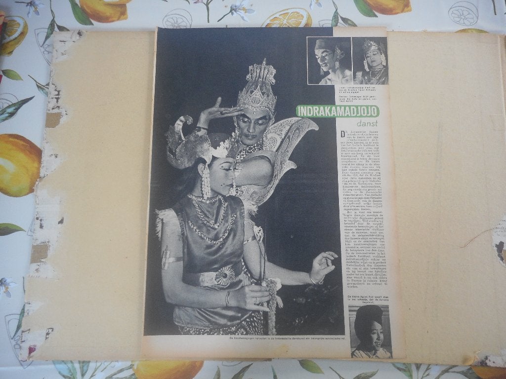 Java. Indrakamadjojo danst. 1946., Ophalen of Verzenden, 1940 tot 1960, Knipsel(s)