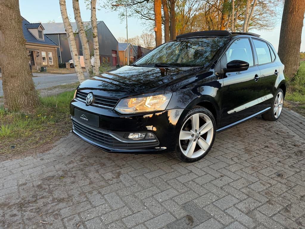 Volkswagen Polo Zwart 5DRS Panoramadak/Cruise/Stoel verwm, Voorwielaandrijving, Stof, Zwart, 60 pk