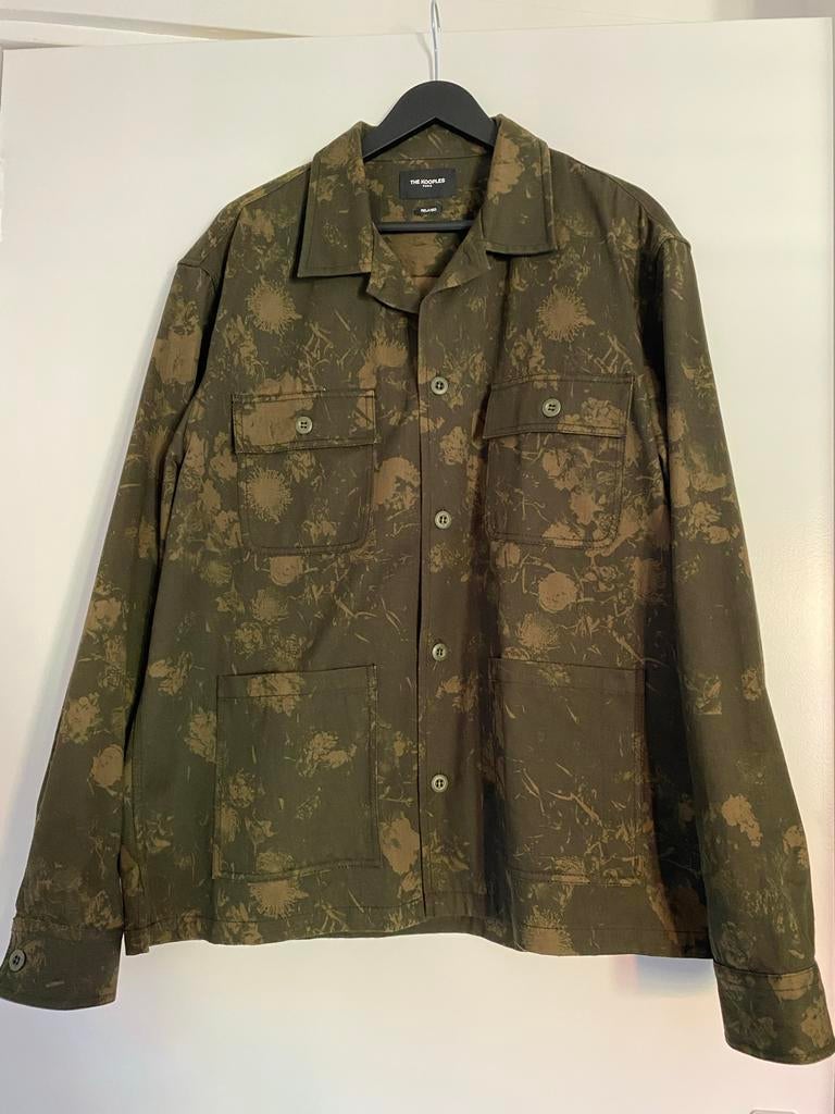 The Kooples Relaxed Fit Overhemd Jas - Maat L, Ophalen of Verzenden, Zo goed als nieuw, Maat 52/54 (L), Groen