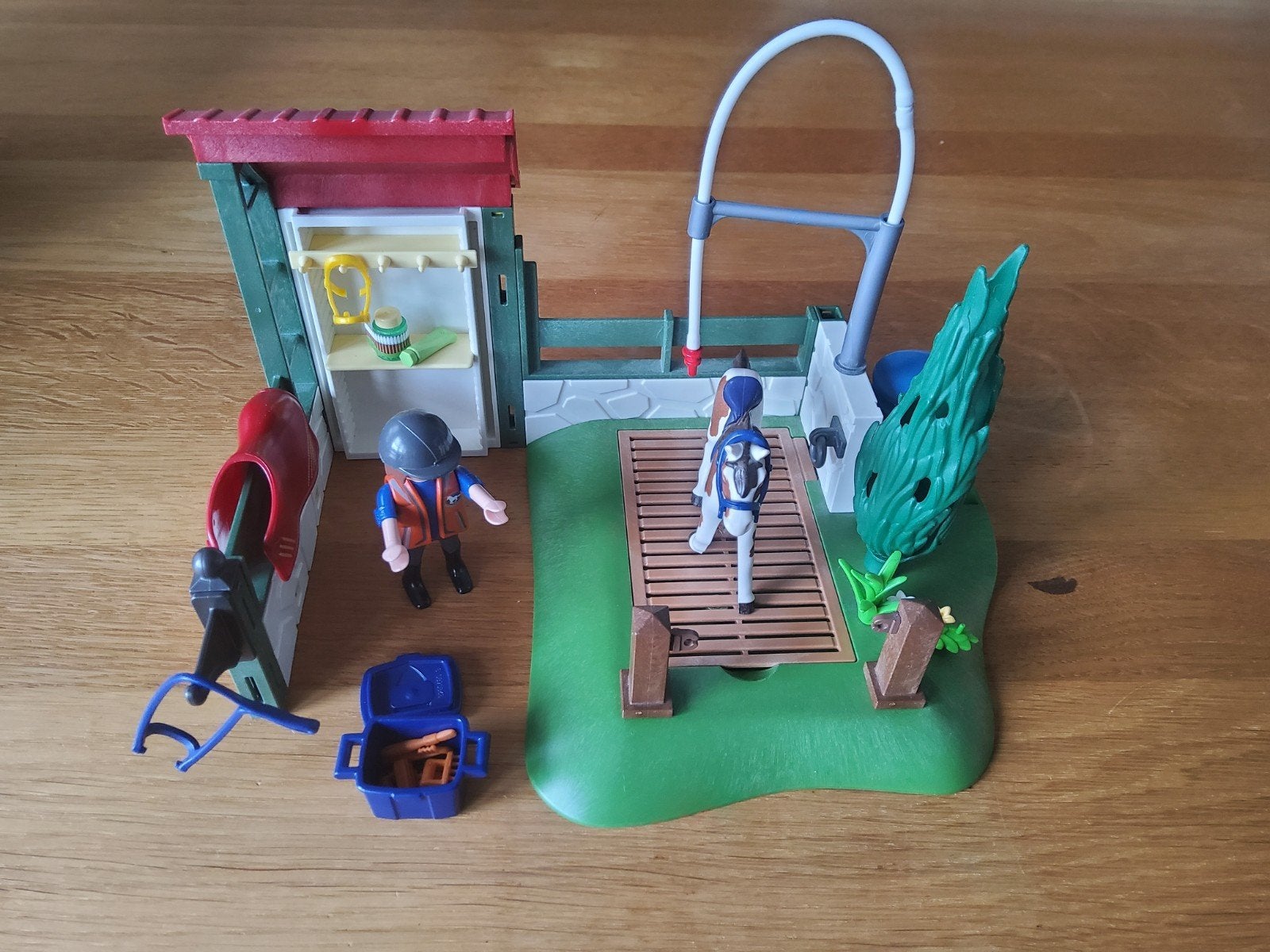 Playmobil Paardenwasplaats met Ruiter en Paard, Ophalen of Verzenden, Zo goed als nieuw, Jongen of Meisje