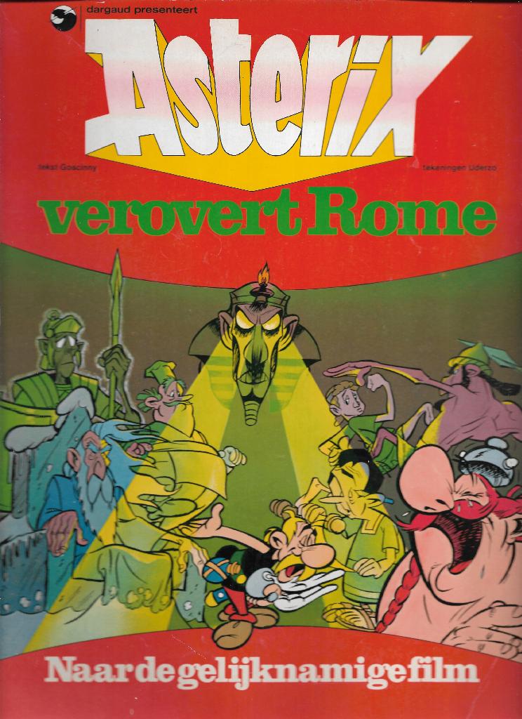 ASTERIX verovert Rome naar de gelijknamige film 1976, Gelezen, René Goscinny, Albert Uderzo, Eén stripboek, Ophalen of Verzenden