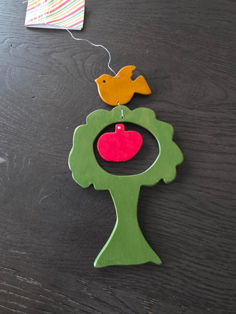 Houten boom raamhanger, kinderkamer, Ophalen of Verzenden, Zo goed als nieuw, Wanddecoratie