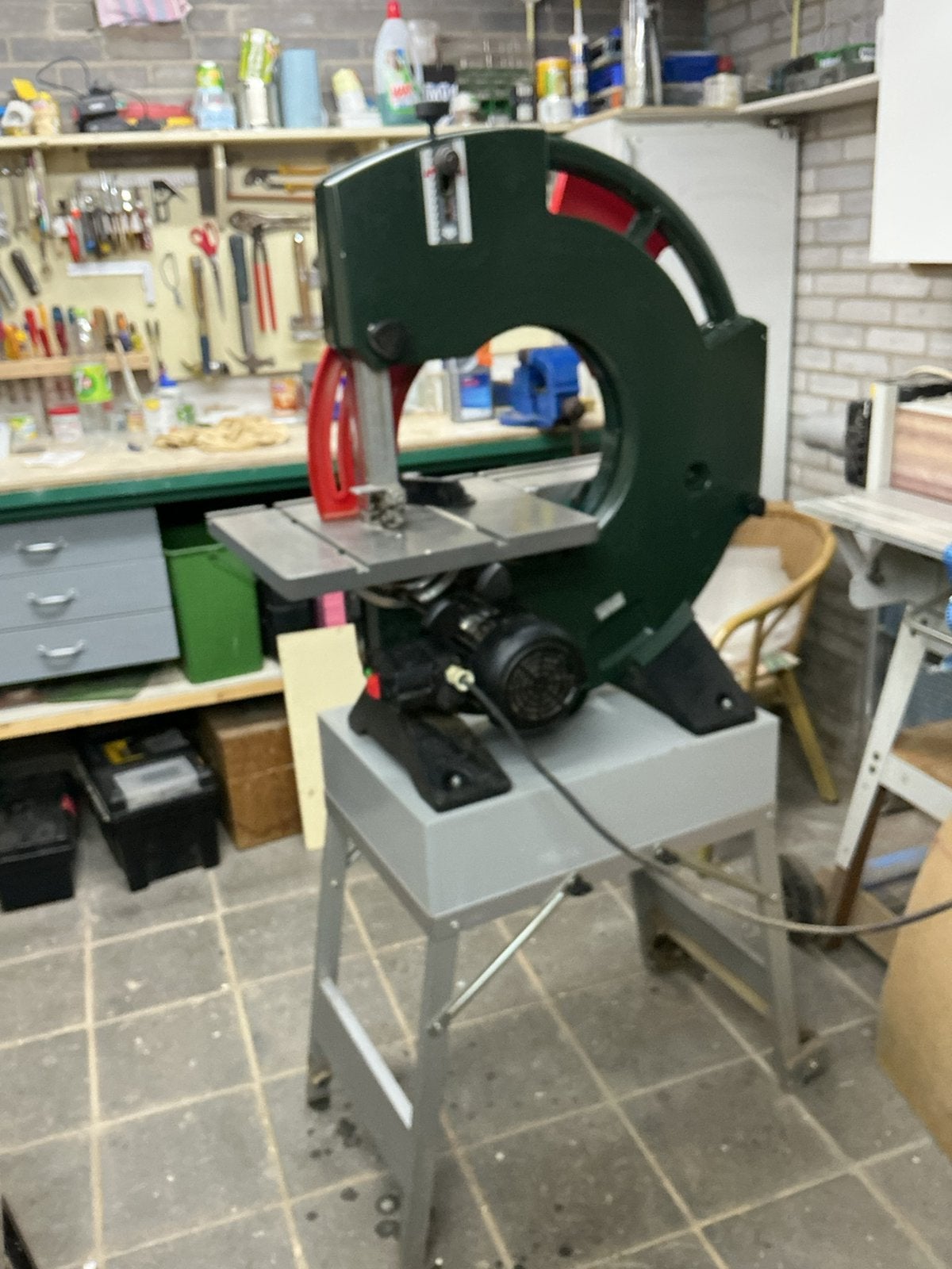 Lintzaag met meerdere hulpstukken Metabo., Ophalen, 70 mm of meer, Zo goed als nieuw, Lintzaag