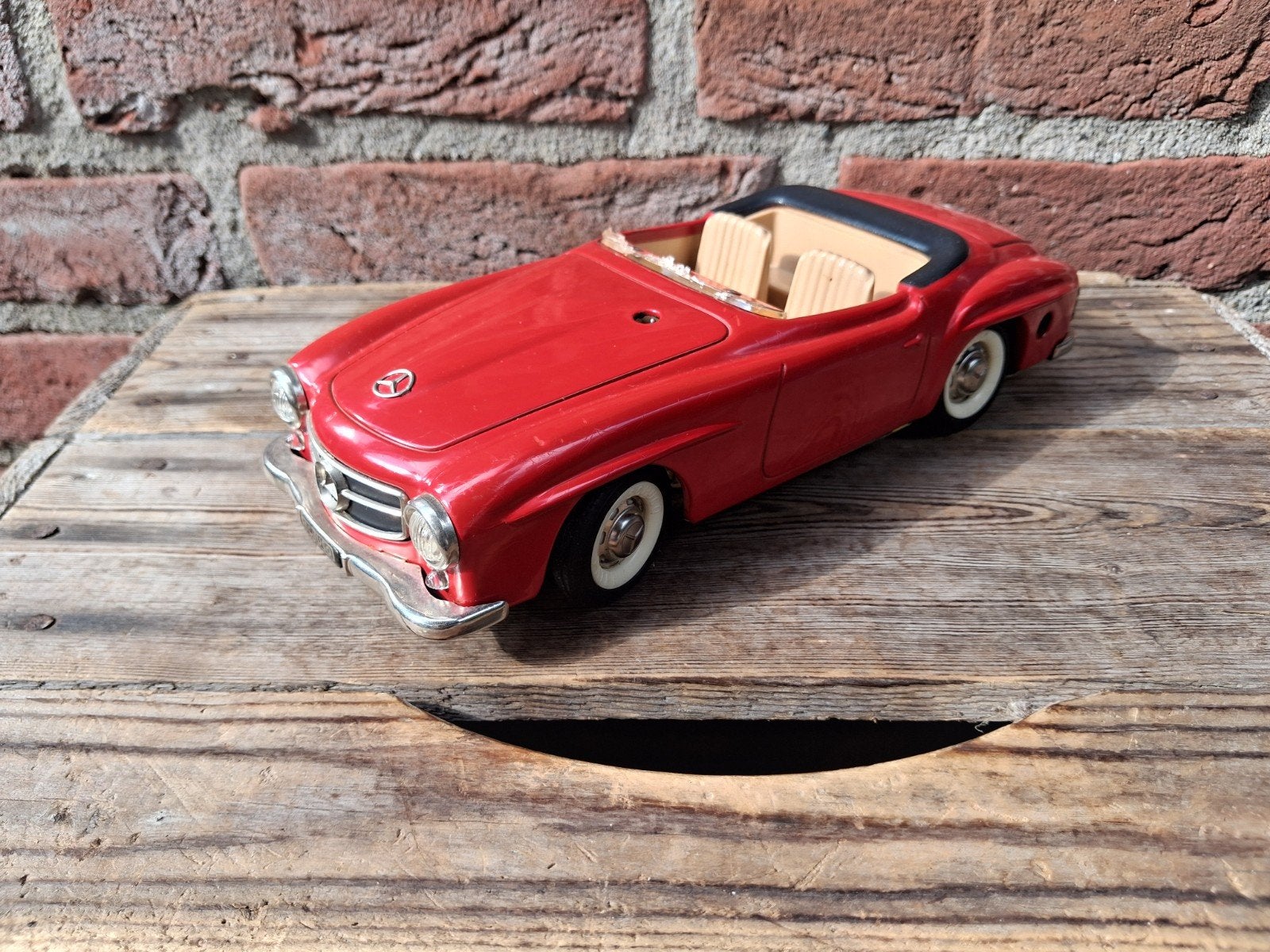 schuco 2095 blikken Mercedes 190 Sl, Antiek en Kunst, Ophalen
