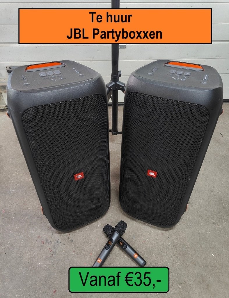 TE HUUR JBL Partyboxxen, Ophalen, Gebruikt, Overige