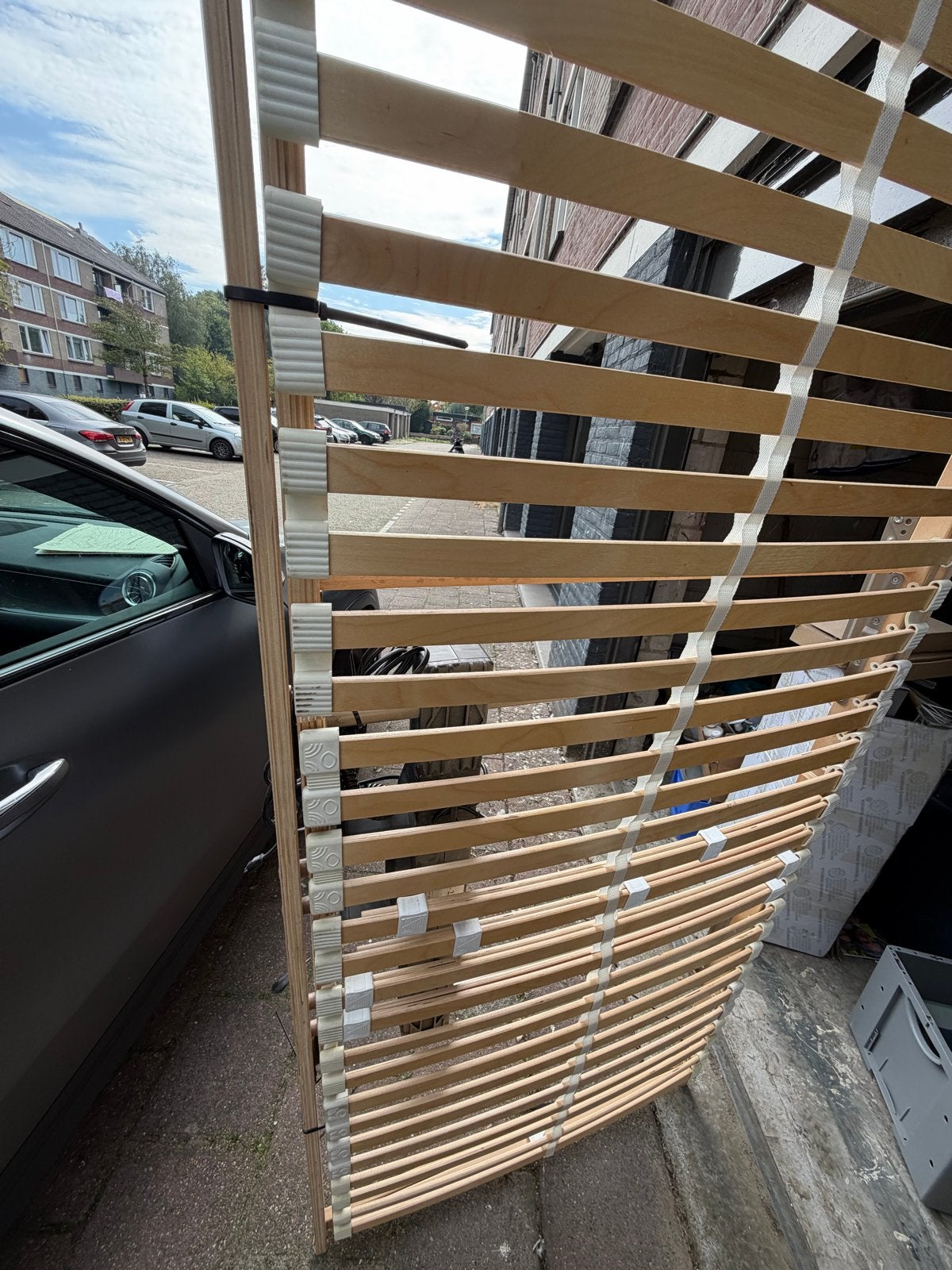 Elektrisch verstelbare lattenbodem, Huis en Inrichting, Gebruikt, 90 cm, Eenpersoons, Ophalen of Verzenden