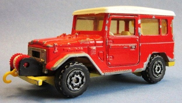 1 vintage Toyota 4x4 van Majorette - jaren 80, Ophalen of Verzenden