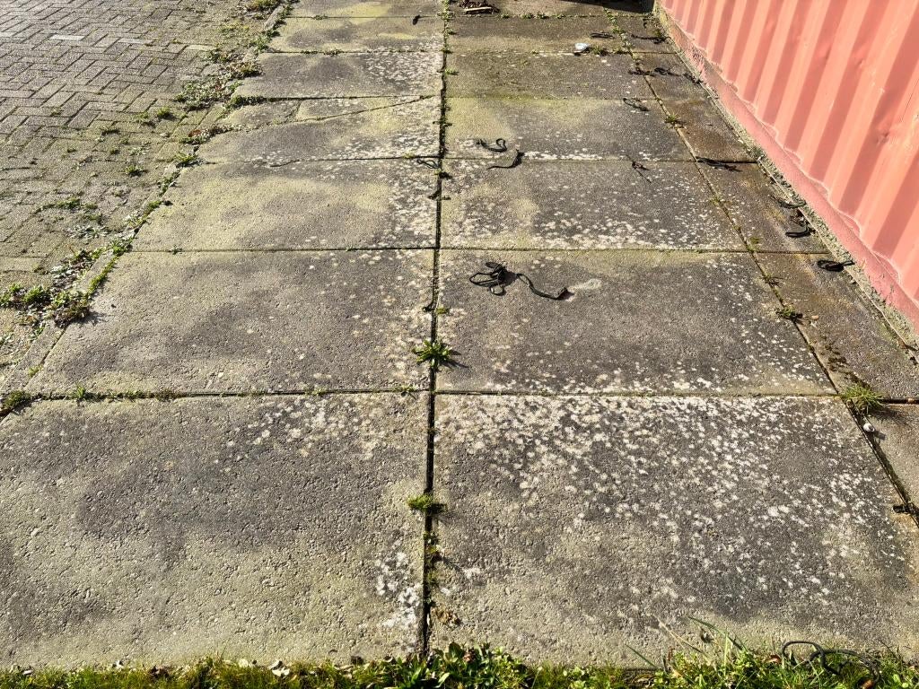 68x betonnen Agriplaten / Erfverhardingsplaten van 120x80 cm, Tuin en Terras, Tegels en Klinkers, Ophalen, Gebruikt, Overige typen