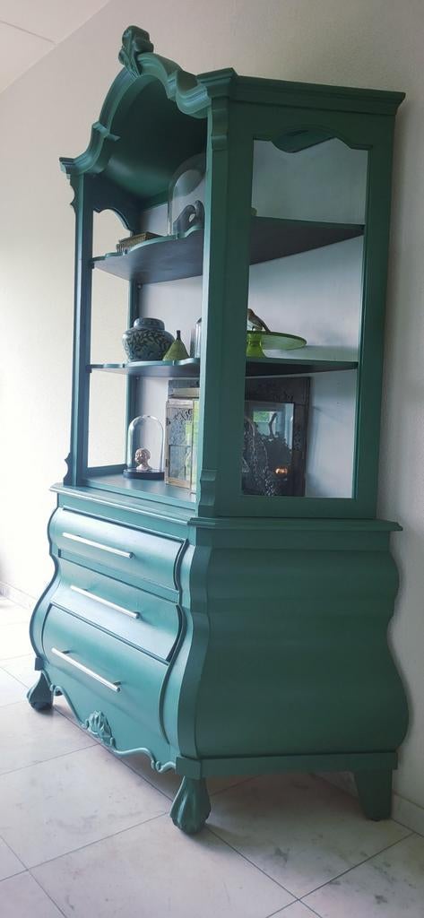 Vitrinekast met Lades - Vintage / Art déco / boho, Ophalen