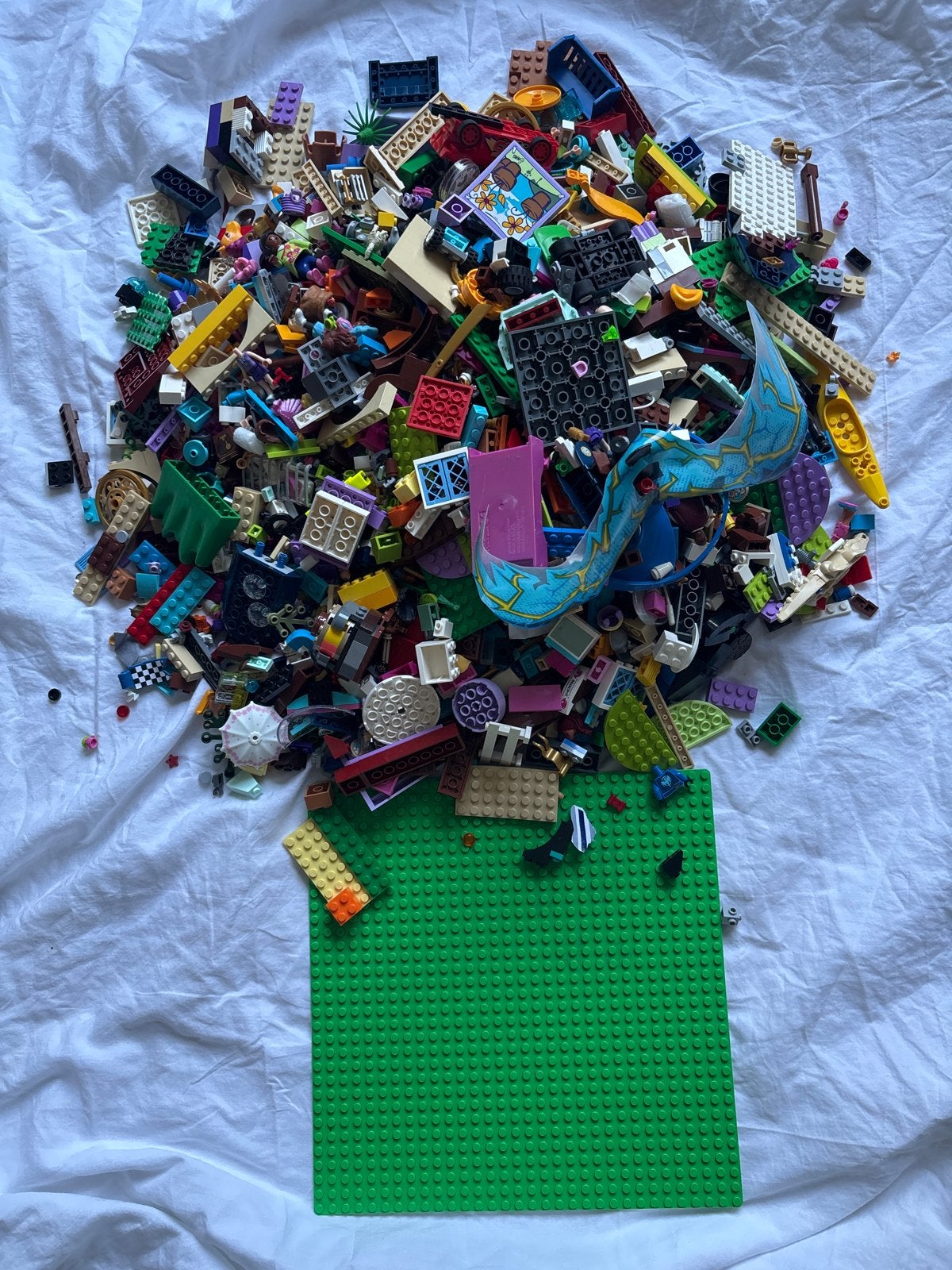 Grote partij diverse LEGO stenen met grondplaat, Kinderen en Baby's, Speelgoed | Duplo en Lego, Gebruikt, Lego, Ophalen of Verzenden