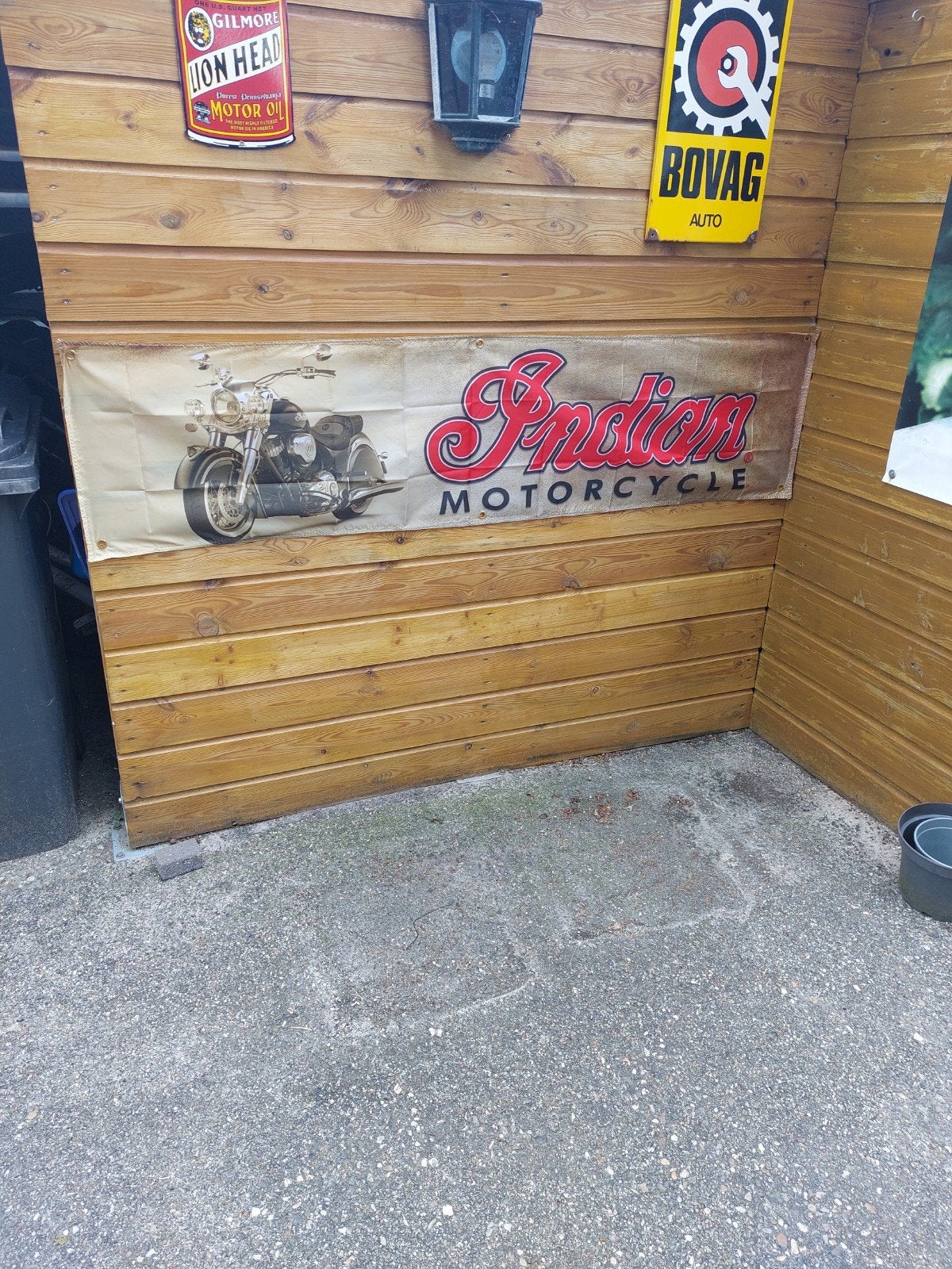INDIAN MOTORCYCLE BANNER AFM 45X180CM, Ophalen of Verzenden