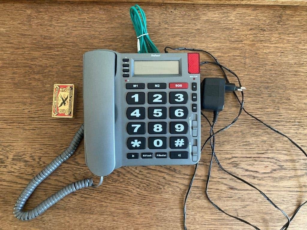 Seniorentelefoon grote toetsen speaker alarmtelefoon toestel, Ophalen of Verzenden, Zo goed als nieuw