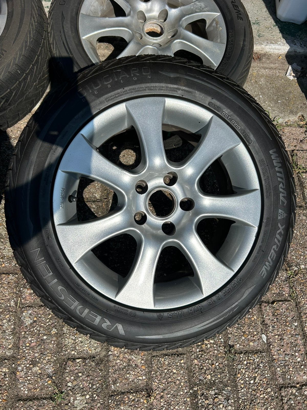 Set 16 inch velgen met winterbanden, Ophalen, Zo goed als nieuw