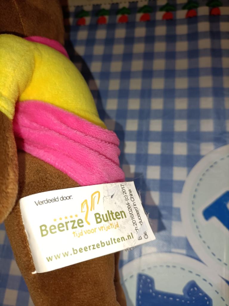 Beerze Bulten knuffel Bibi 28 cm groot, Ophalen of Verzenden, Zo goed als nieuw, Overige typen