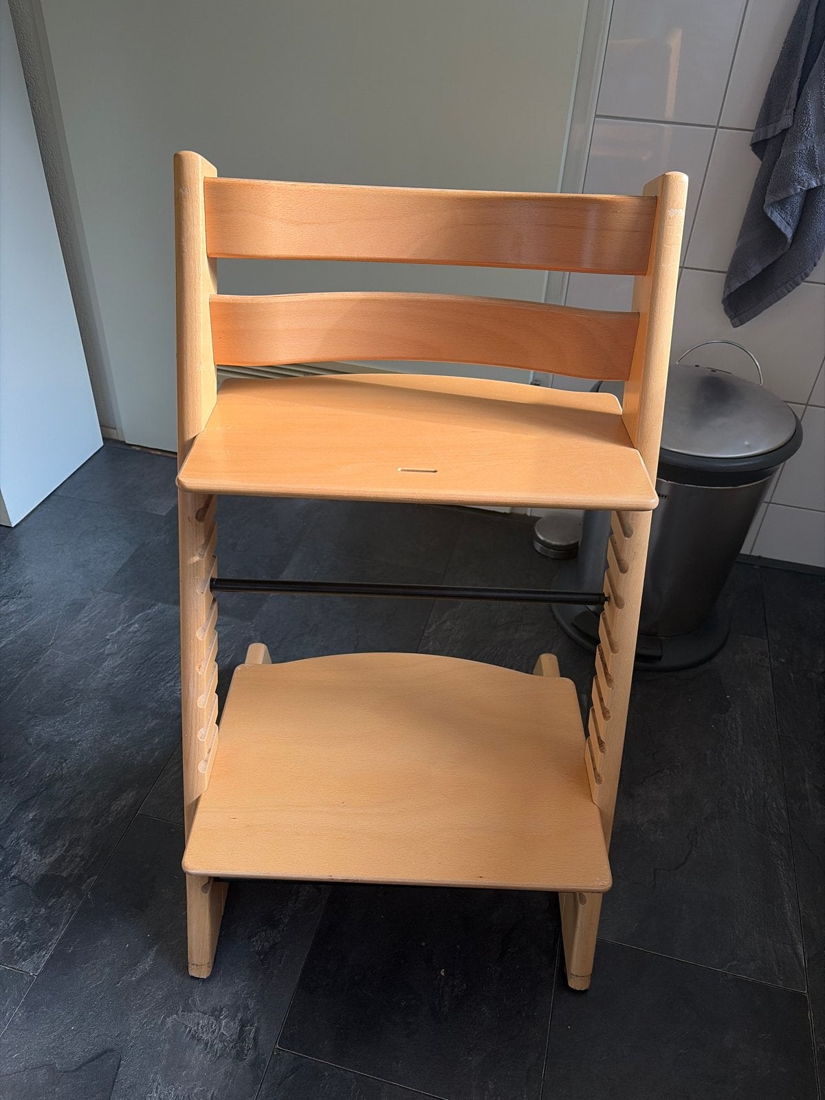 Stokke Tripp Trapp meegroeistoel naturel, Ophalen, Gebruikt, Meegroeistoel, Aanschuifbaar